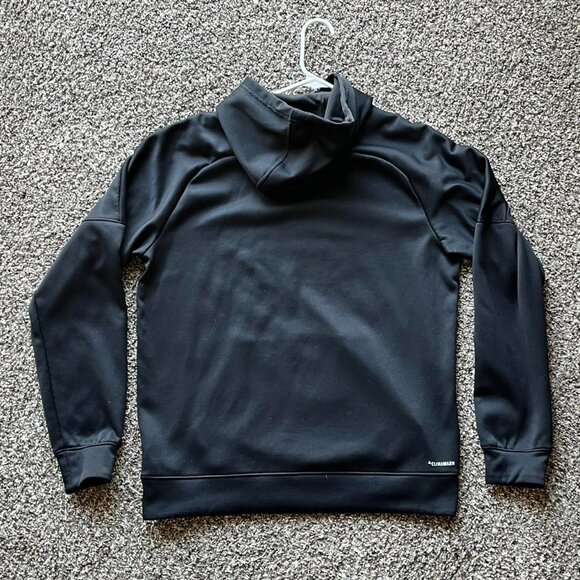 Adidas Black Hoodie With Japanese Text Mens M Streetwear Hipster Skater Jacket - Picture 4 of 6